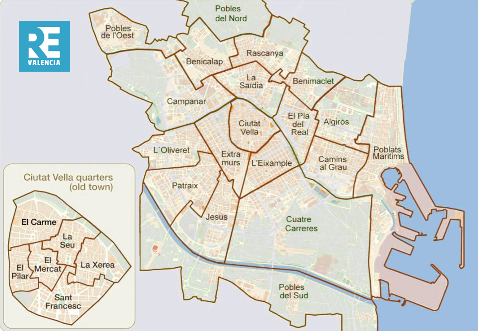 Valencia-neaghborhood-map-expats