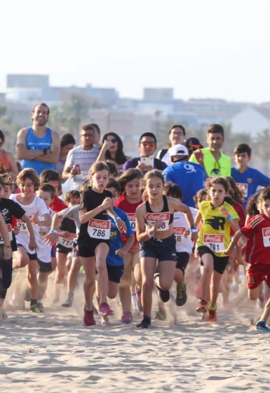 Kids at the beach in Valencia